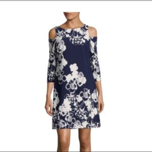 Cold shoulder cocktail dress